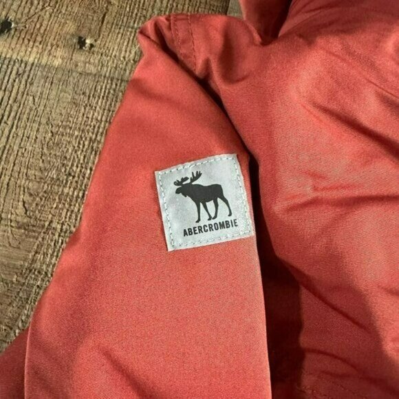 Abercrombie and Fitch Kids orange bomber coat 9/10 - Picture 7 of 8